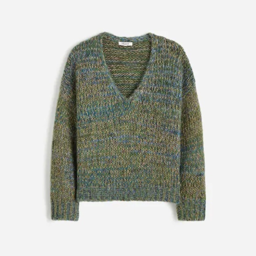 NWT Madewell Marled V-Neck Sweater Medium